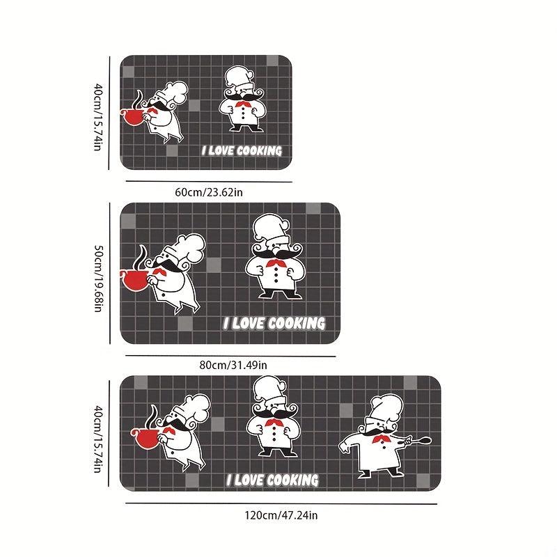 Absorbent Cartoon Bathmat with Non Slip Design