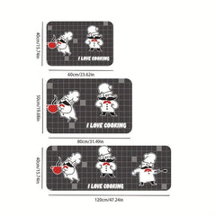 Absorbent Cartoon Bathmat with Non Slip Design