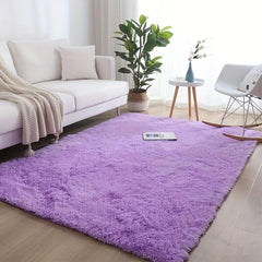 Plush Fabric Floor Mat Rectangle Area Rug Floor Carpet Home Decor