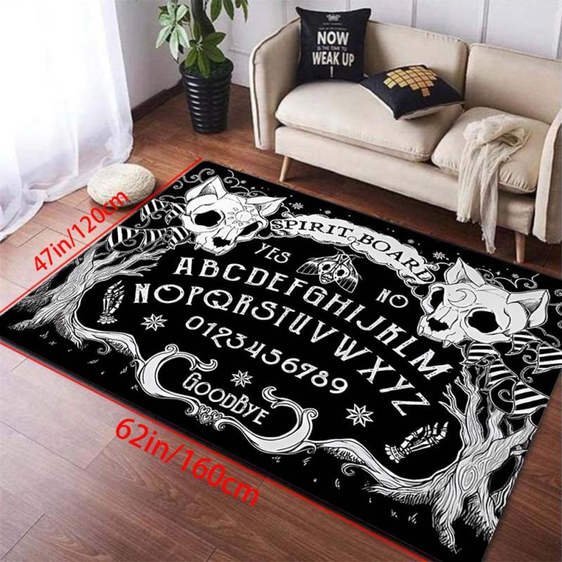 Vintage Gothic Rug Soft Washable Non Slip Living Room Carpet 47x62in