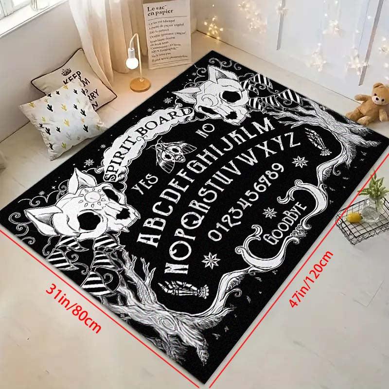 Vintage Gothic Rug Soft Washable Non Slip Living Room Carpet 47x62in