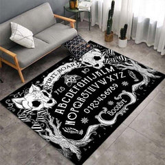 Vintage Gothic Rug Soft Washable Non Slip Living Room Carpet 47x62in