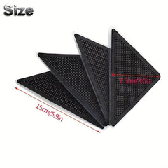 Non Slip Rug Gripper Pad for Area Rugs - Reusable Rug Tape for Hardwood Floors