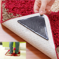 Non Slip Rug Gripper Pad for Area Rugs - Reusable Rug Tape for Hardwood Floors