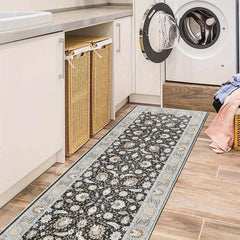 Boho Floral 2'X10' Runner Rugs Extra Long Laundry Room Rug