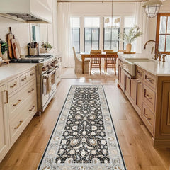 Boho Floral 2'X10' Runner Rugs Extra Long Laundry Room Rug