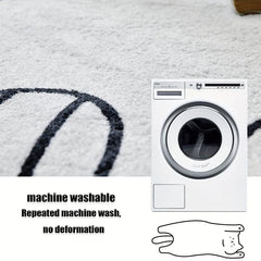 1pc Cat Bedroom Rug Absorbent Non Slip Soft Bedroom Rugs For Room Bathroom Mat