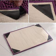 4pcs Triangle Anti Slip Carpet Pad Sticker