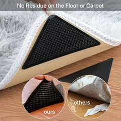 4pcs Triangle Anti Slip Carpet Pad Sticker