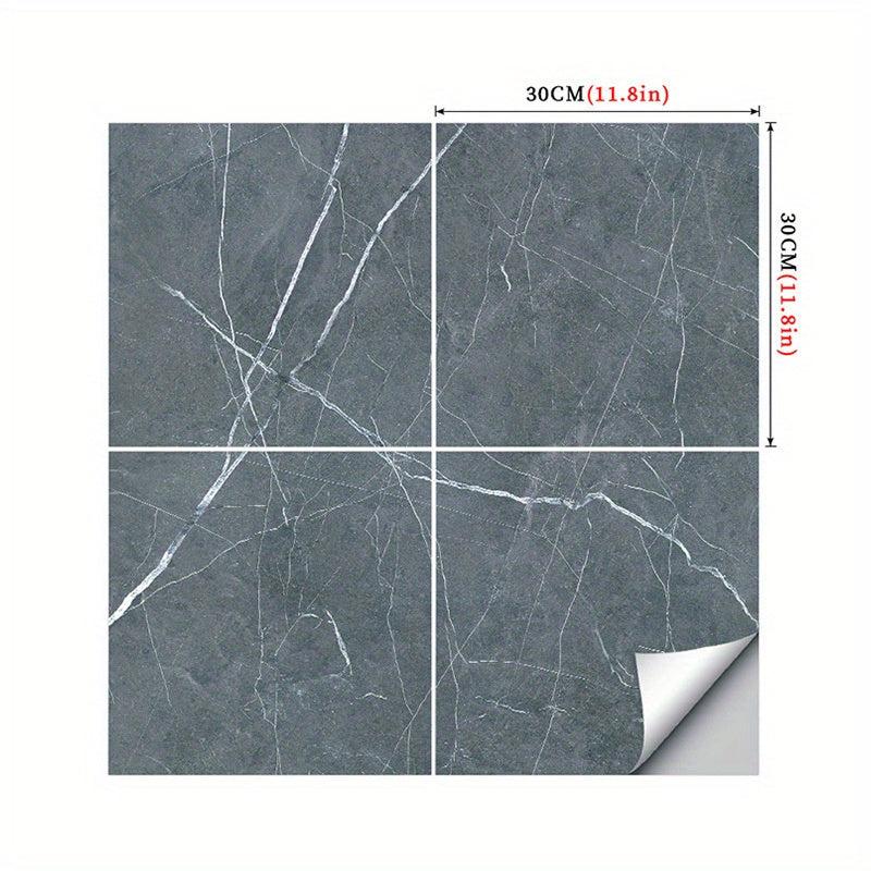 Marble Aluminum Foil Kitchen Stickers Waterproof Self Adhesive Wallpaper