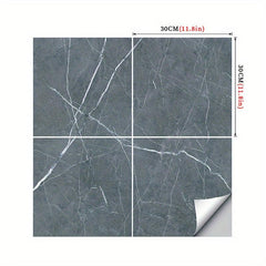 Marble Aluminum Foil Kitchen Stickers Waterproof Self Adhesive Wallpaper