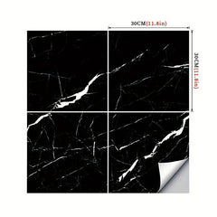 Marble Aluminum Foil Kitchen Stickers Waterproof Self Adhesive Wallpaper