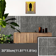 Marble Aluminum Foil Kitchen Stickers Waterproof Self Adhesive Wallpaper