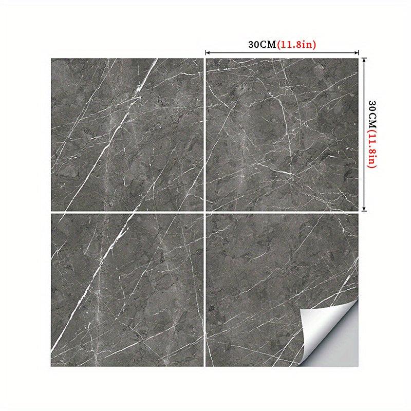 Marble Aluminum Foil Kitchen Stickers Waterproof Self Adhesive Wallpaper