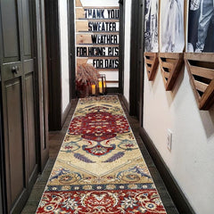 Vintage Floral 2'X10' Runner Rug Soft Non Slip Machine Washable Stair Carpet