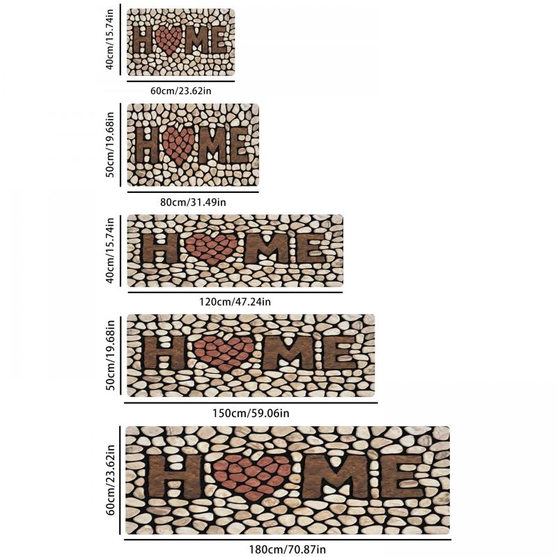 Love Stone Kitchen Rug Floor Mat Indoor Entrance Mat