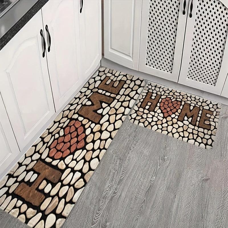 Love Stone Kitchen Rug Floor Mat Indoor Entrance Mat