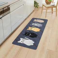 Non Slip Soft Kitchen Mat Bath Rug Animal Cat Print Bathroom Carpet Doormat