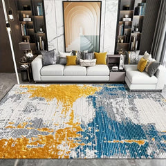 Soft & Fluffy Modern Abstract Area Rug with Anti Slip TPR Backing