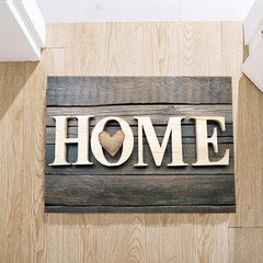 Wood Print Kitchen Mat Anti Slip Hallway Balcon Polyester Carpet
