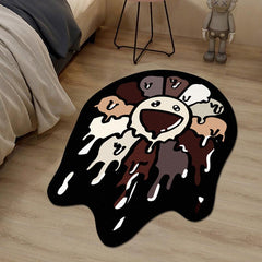 Sunflower Rug Cartoon Floor Mat Bedroom Living Room Decor Carpet