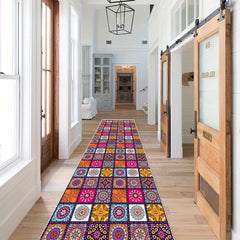 Moroccan Boho Hallway Runner Rug Vintage Washable Non Slip Kitchen