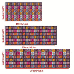 Moroccan Boho Hallway Runner Rug Vintage Washable Non Slip Kitchen