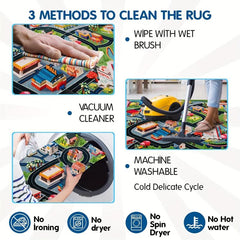 Kids Car Rug Play Mat With Roads For Bedroom
