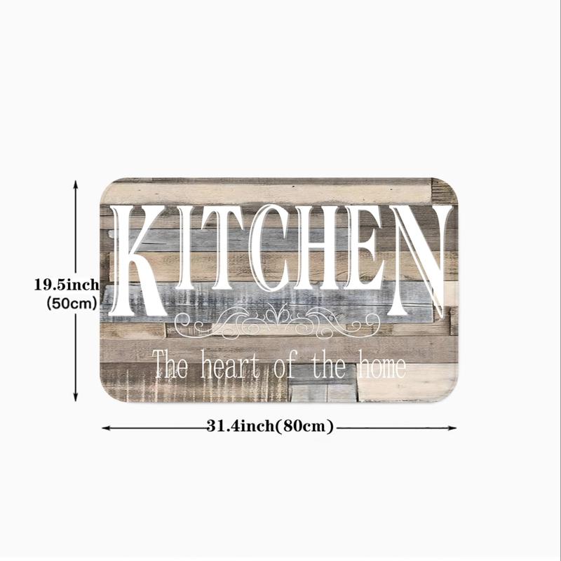 Non Slip Kitchen Rug Printed Floor Mat Indoor Outdoor Home Room Decor