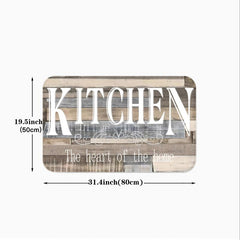 Non Slip Kitchen Rug Printed Floor Mat Indoor Outdoor Home Room Decor
