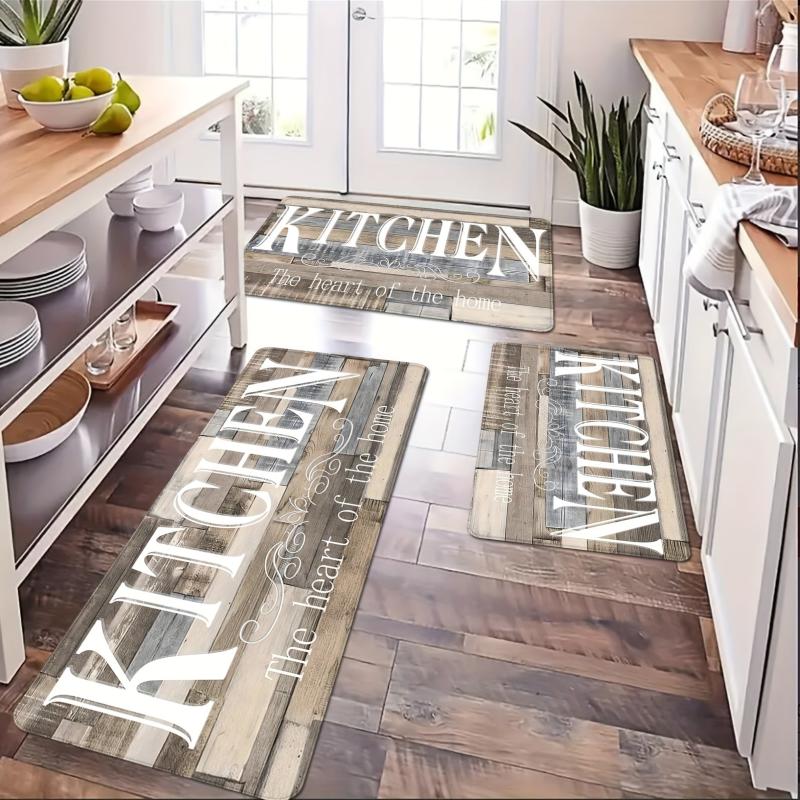 Non Slip Kitchen Rug Printed Floor Mat Indoor Outdoor Home Room Decor