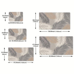 Quick Dry Plant Pattern Floor Mat Absorbent for High Traffic Areas