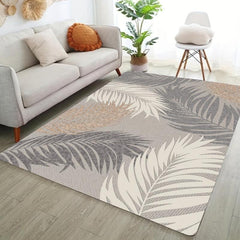 Quick Dry Plant Pattern Floor Mat Absorbent for High Traffic Areas