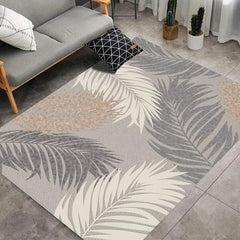 Quick Dry Plant Pattern Floor Mat Absorbent for High Traffic Areas