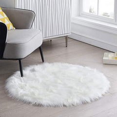Soft Plush Faux Fur Rug for Living Room Bedroom Sofa