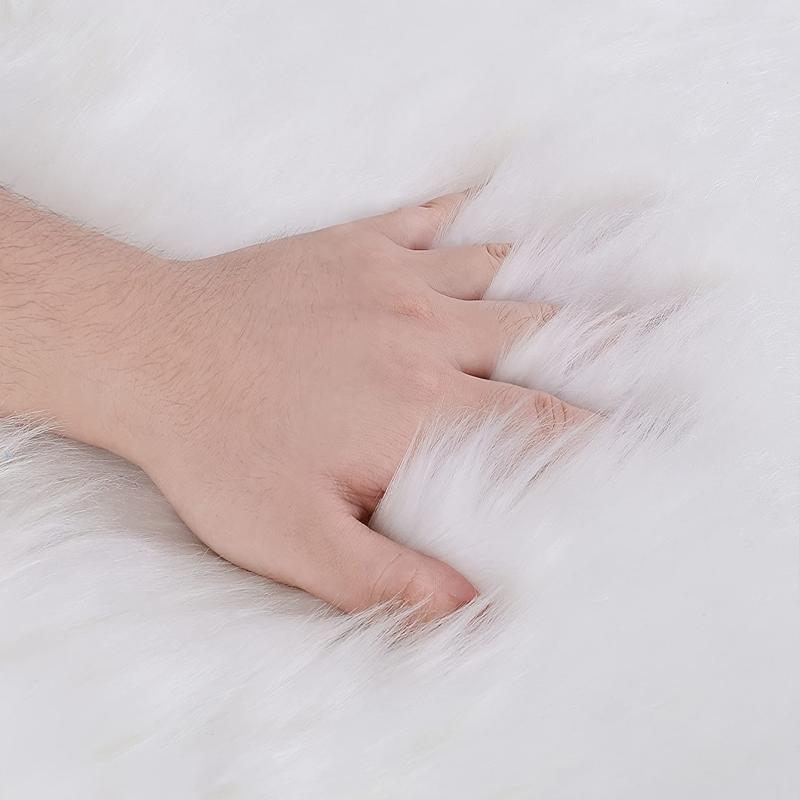 Soft Plush Faux Fur Rug for Living Room Bedroom Sofa