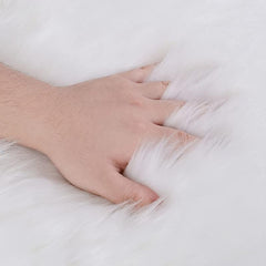 Soft Plush Faux Fur Rug for Living Room Bedroom Sofa