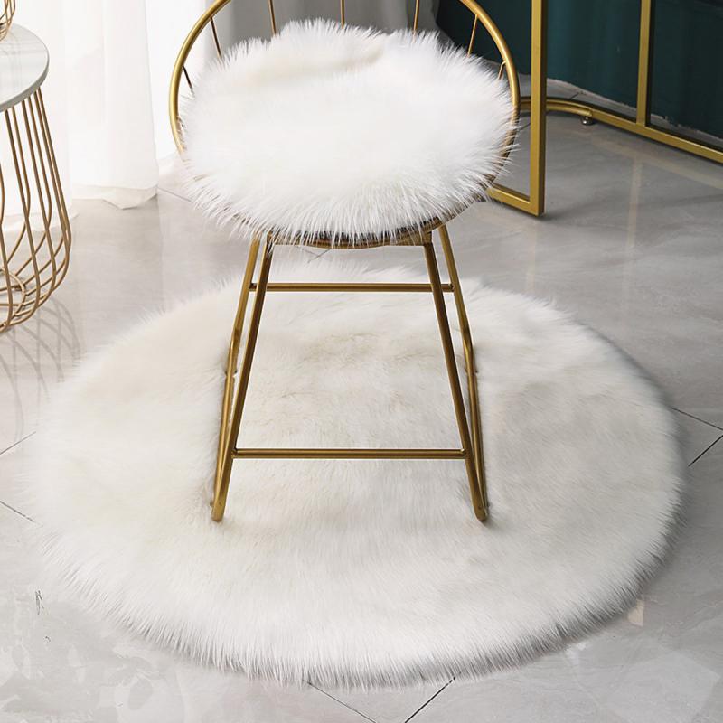 Soft Plush Faux Fur Rug for Living Room Bedroom Sofa