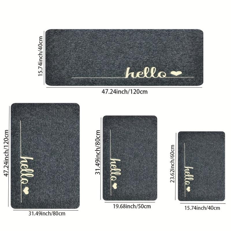 1 Pc Waterproof Non Slip Kitchen Rug Set
