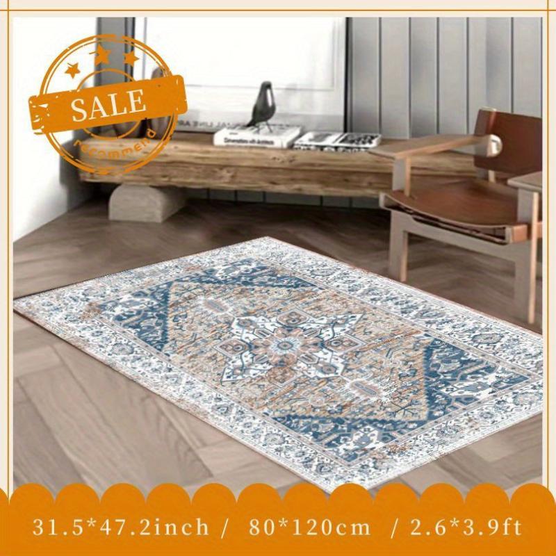 Persian Vintage Boho Medallion Distressed Area Rug