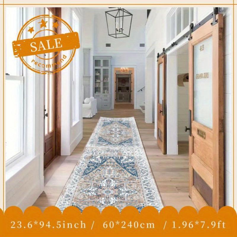 Persian Vintage Boho Medallion Distressed Area Rug