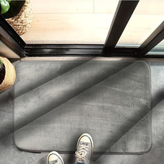 Memory Foam Bath Mat Non Slip Absorbent Soft Floor Rugs 16 X 24 Light Grey