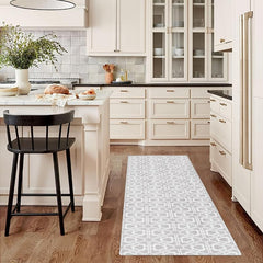 Modern Geometric 2'X10' Runner Rug Stain Resistant Soft Non Slip Kitchen Mat