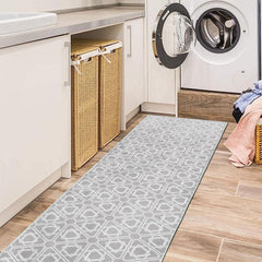 Modern Geometric 2'X10' Runner Rug Stain Resistant Soft Non Slip Kitchen Mat