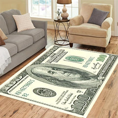 Soft Non-Slip Dollar Area Rug for Living Room Bedroom Bathroom