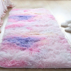 Soft Tie Dyed Plush Shaggy Area Rug Fluffy Floor Carpet