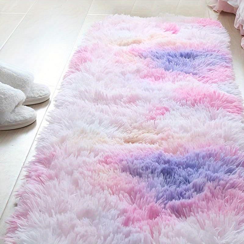 Soft Tie Dyed Plush Shaggy Area Rug Fluffy Floor Carpet