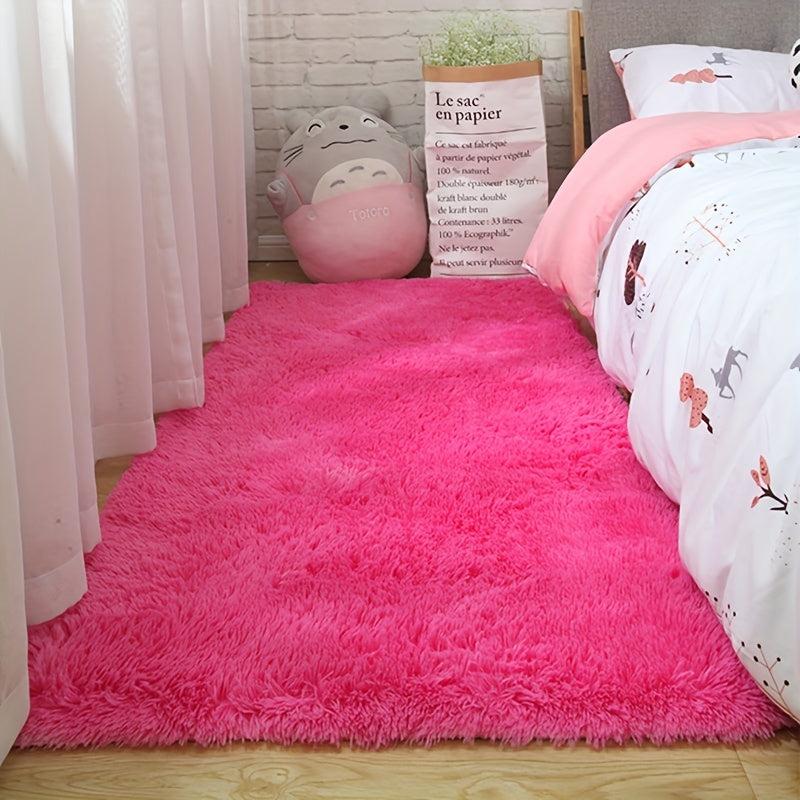 Soft Plush Nursery Carpet Modern Fluffy Bedroom Rug