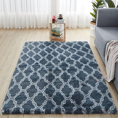 Soft Plush Nursery Carpet Modern Fluffy Bedroom Rug