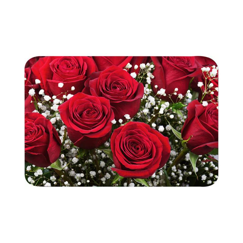 Flower Print Mat Floral Carpet For Bedroom Entrance Door Mat